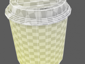 disposable coffee cup 3D मॉडल