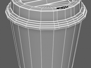 disposable coffee cup 3D मॉडल