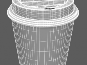 disposable coffee cup 3D मॉडल