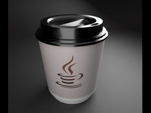 disposable coffee cup 3D मॉडल