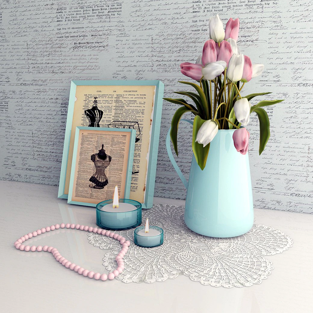 decor tulips in the file attached as 2010 3d max 3D Model .c4d .max .obj .3ds .fbx .stl .blend 
