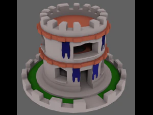 torre del castillo Modelo 3D