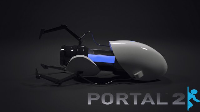 legendary from the game portal 2 3D Модель .c4d .max .obj .3ds .fbx .stl .blend 