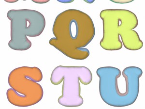 alphabet pillow letters 3D Model