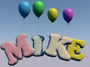 alphabet pillow letters 3D Model