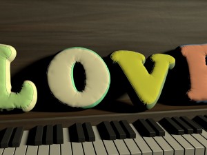 alphabet pillow letters 3D Model