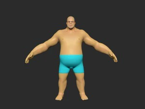 męski charakter Model 3D