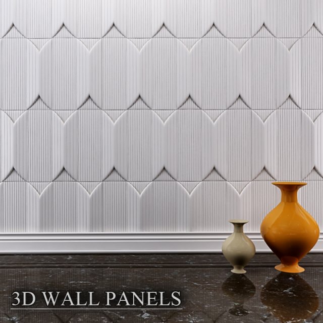 Decorative Wall Panel 3D wall panel 3d panel 3D Model in Living Room  3DExport