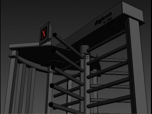 digicon turnstile 3D मॉडल