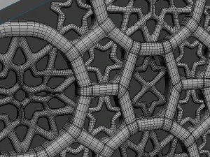 islamic plaster decor 3D Model