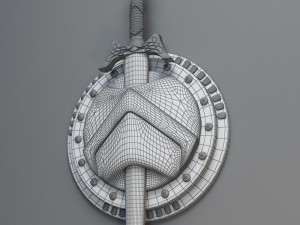 arabian decorative dagger 3D Model