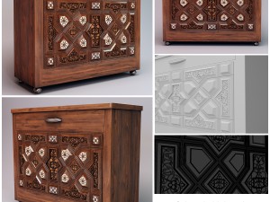 oriental sideboard 3D Model