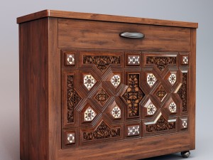 oriental sideboard 3D Model