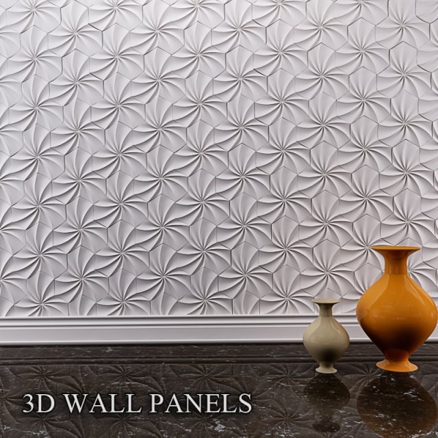 3d wall panels 3D Модель .c4d .max .obj .3ds .fbx .stl .blend 