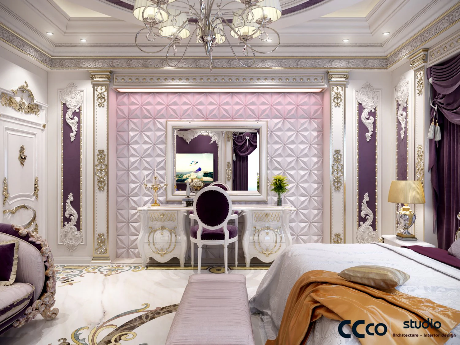 classic bedroom 3D Model .c4d .max .obj .3ds .fbx .stl .blend 