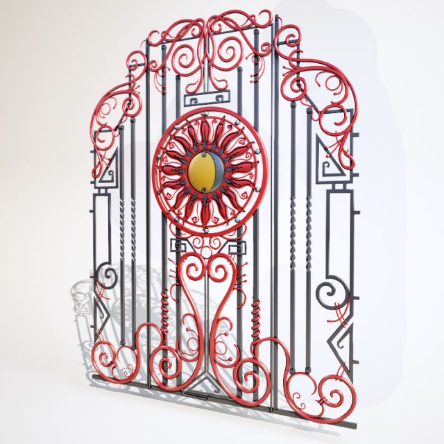 gate 3D 模型 .c4d .max .obj .3ds .fbx .stl .blend 