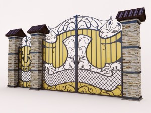 gate polycarbonate Model 3D