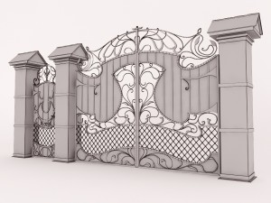 gate polycarbonate Modelo 3D