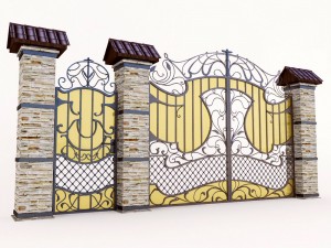 gate polycarbonate Modelo 3D