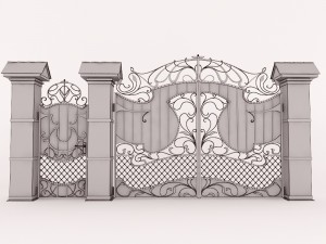 gate polycarbonate Modelo 3D