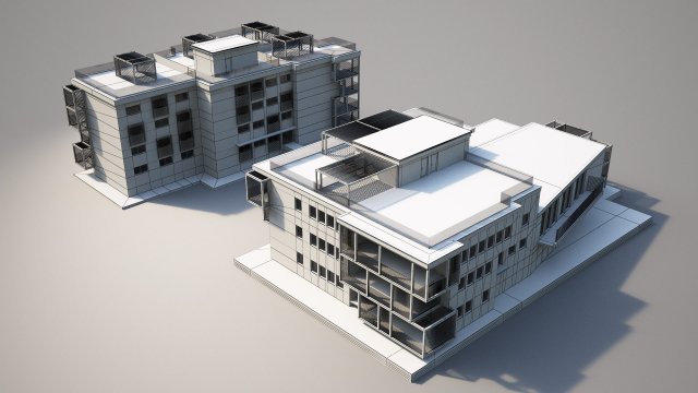 building 3D 모델 .c4d .max .obj .3ds .fbx .stl .blend 