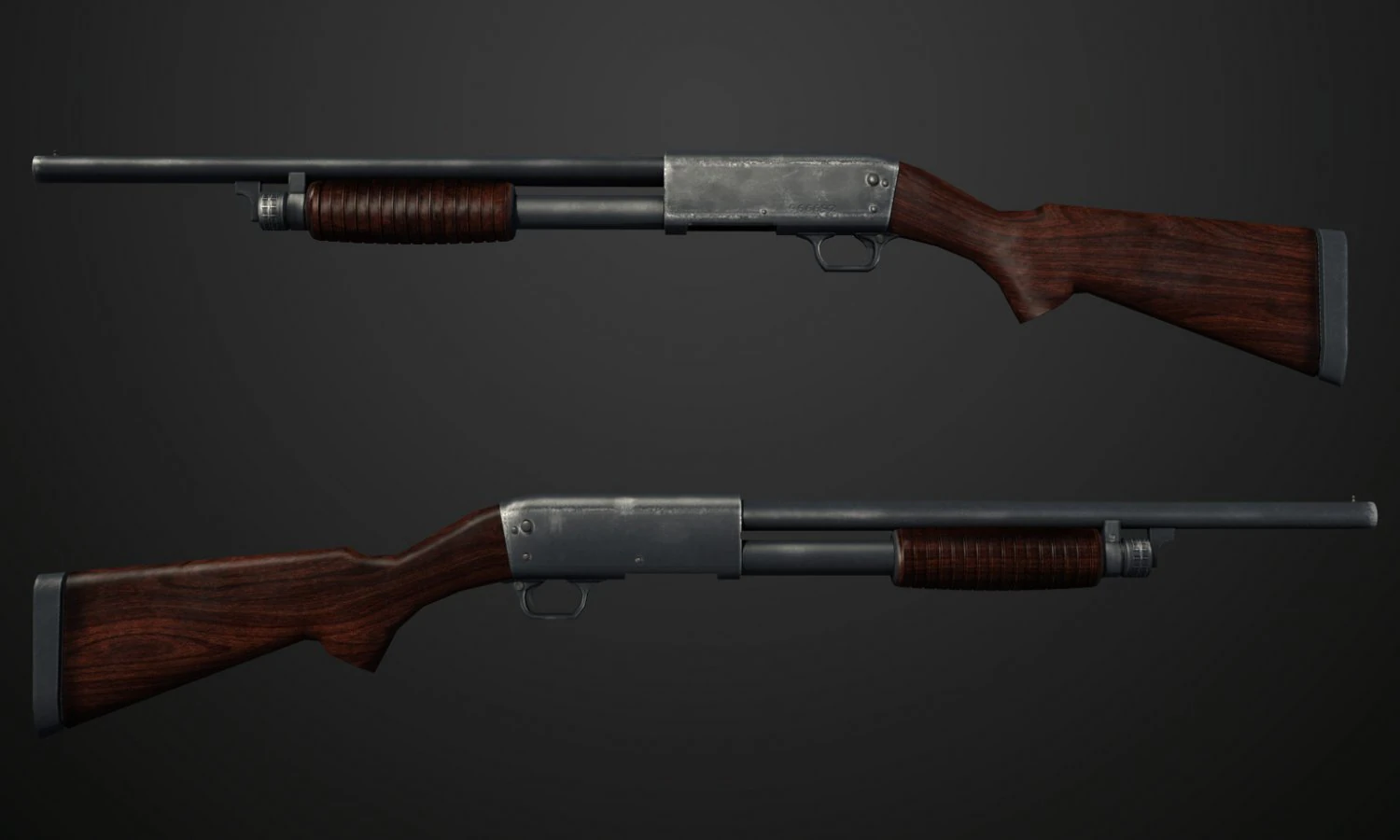 espingarda Modelo 3D .c4d .max .obj .3ds .fbx .stl .blend 