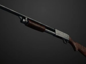 espingarda Modelo 3D
