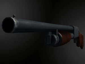 espingarda Modelo 3D