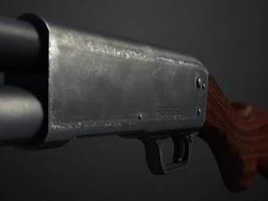 espingarda Modelo 3D