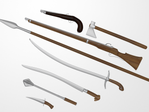 cossack collection Model 3D