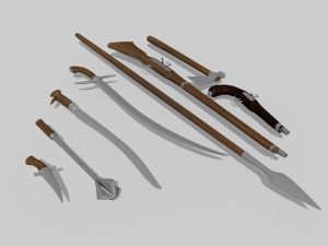 cossack collection Model 3D