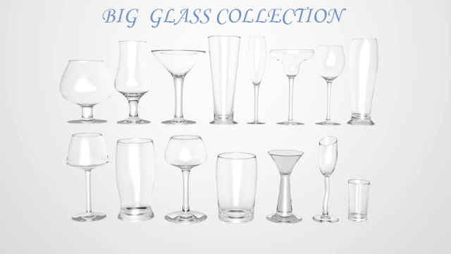 grande collection de verre Modèle 3D .c4d .max .obj .3ds .fbx .stl .blend 