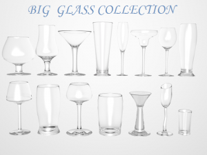big glass collection 3D Модель