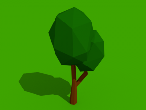 low poly summer tree pack 3D Модель