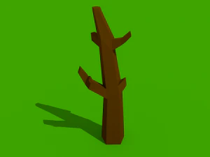 low poly summer tree pack 3D Model