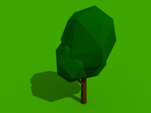 low poly summer tree pack 3D Модель