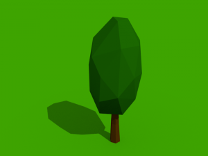 low poly summer tree pack 3D Модель