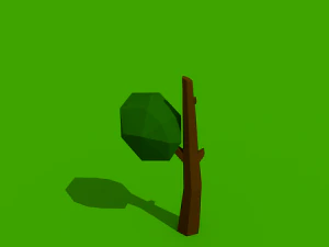 low poly summer tree pack 3D Model