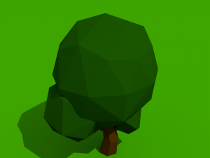 low poly summer tree pack 3D Модель