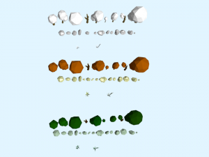 low poly nature collection 3D 模型