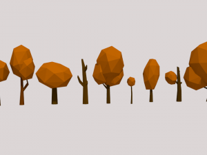 low poly nature collection 3D 模型