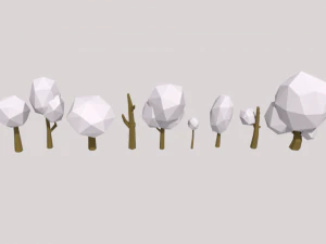 low poly nature collection 3D Model