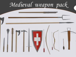 medieval pack 3D 모델