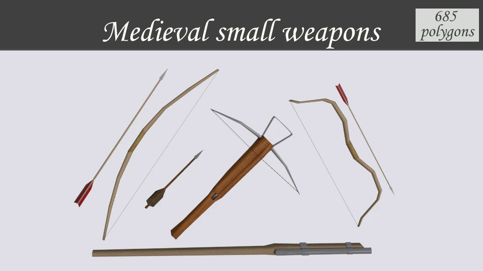 medieval small 3D Model .c4d .max .obj .3ds .fbx .stl .blend 