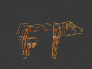 rigged farm animals Model 3D