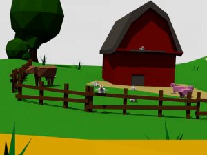 farm landscape 3D Model
