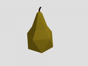 lowpoly fruits free 3D Модель