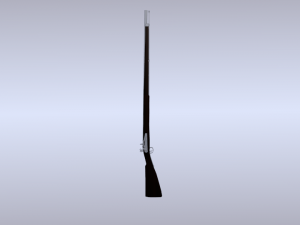 brown bess flintlock musket 3D Model
