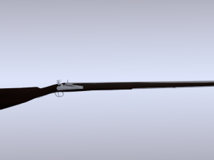 brown bess flintlock musket 3D Model