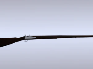 brown bess flintlock musket 3D Model